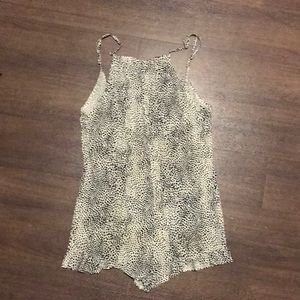 Leopard print romper. Size 8 European